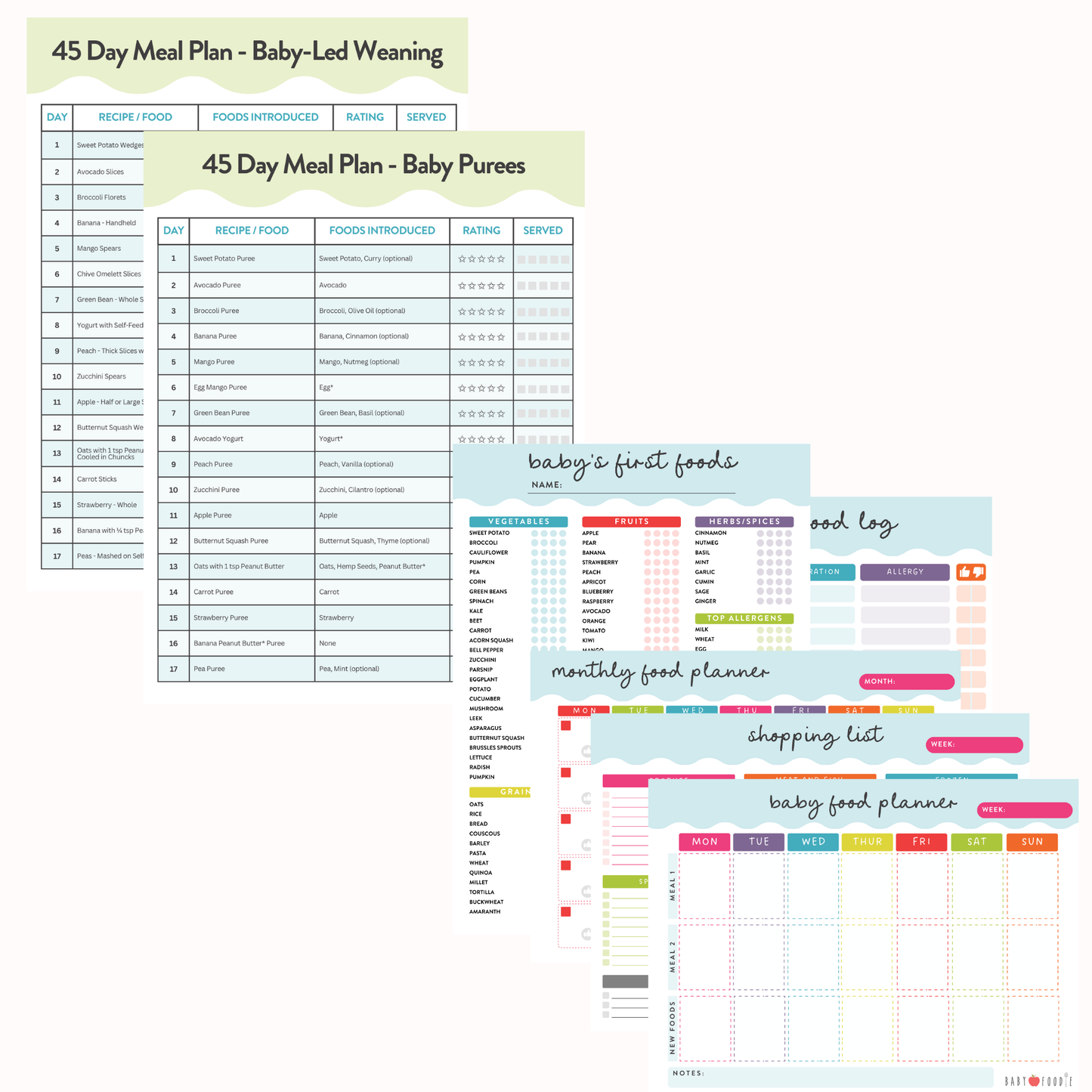50 Foods for Baby Guide Bundle